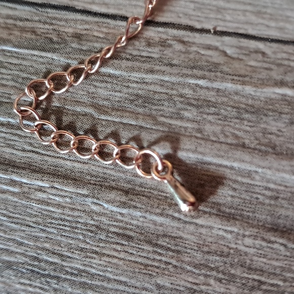 Harry Potter Deathly Hallows Necklace Rose Gold and Silver Tone - Picture 5 of 6